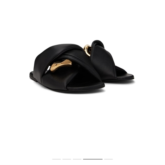 JW ANDERSON Black Chain Twist Sandals - Picture 5 of 6